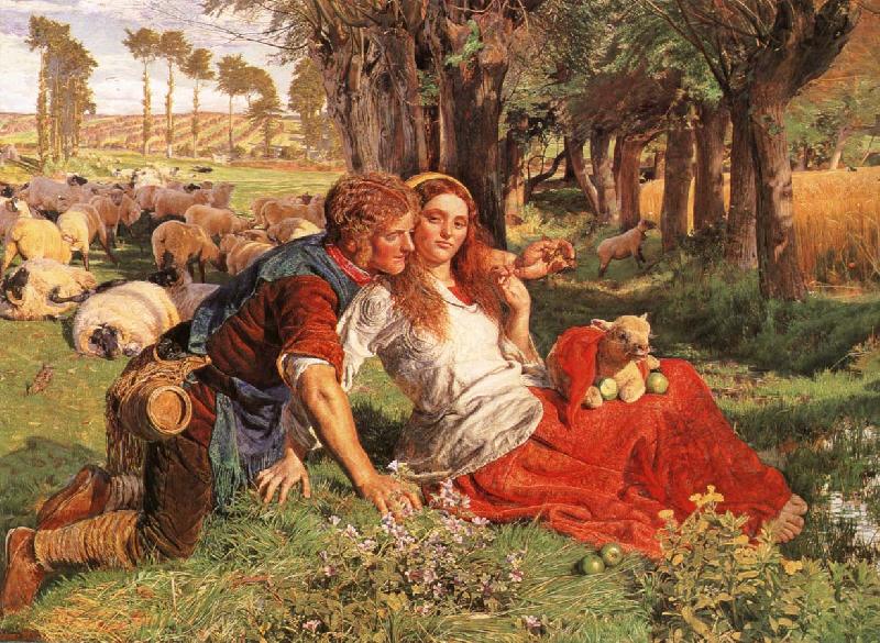 William Holman Hunt The Hireling Shepherd china oil painting image